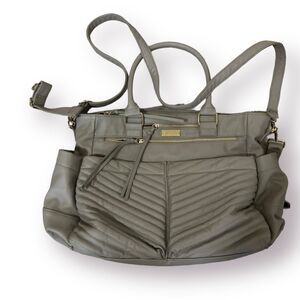 Steven Madden Grey Diaper‎ Bag with drink holder